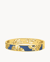 Jonc couronne de plumes Bleue