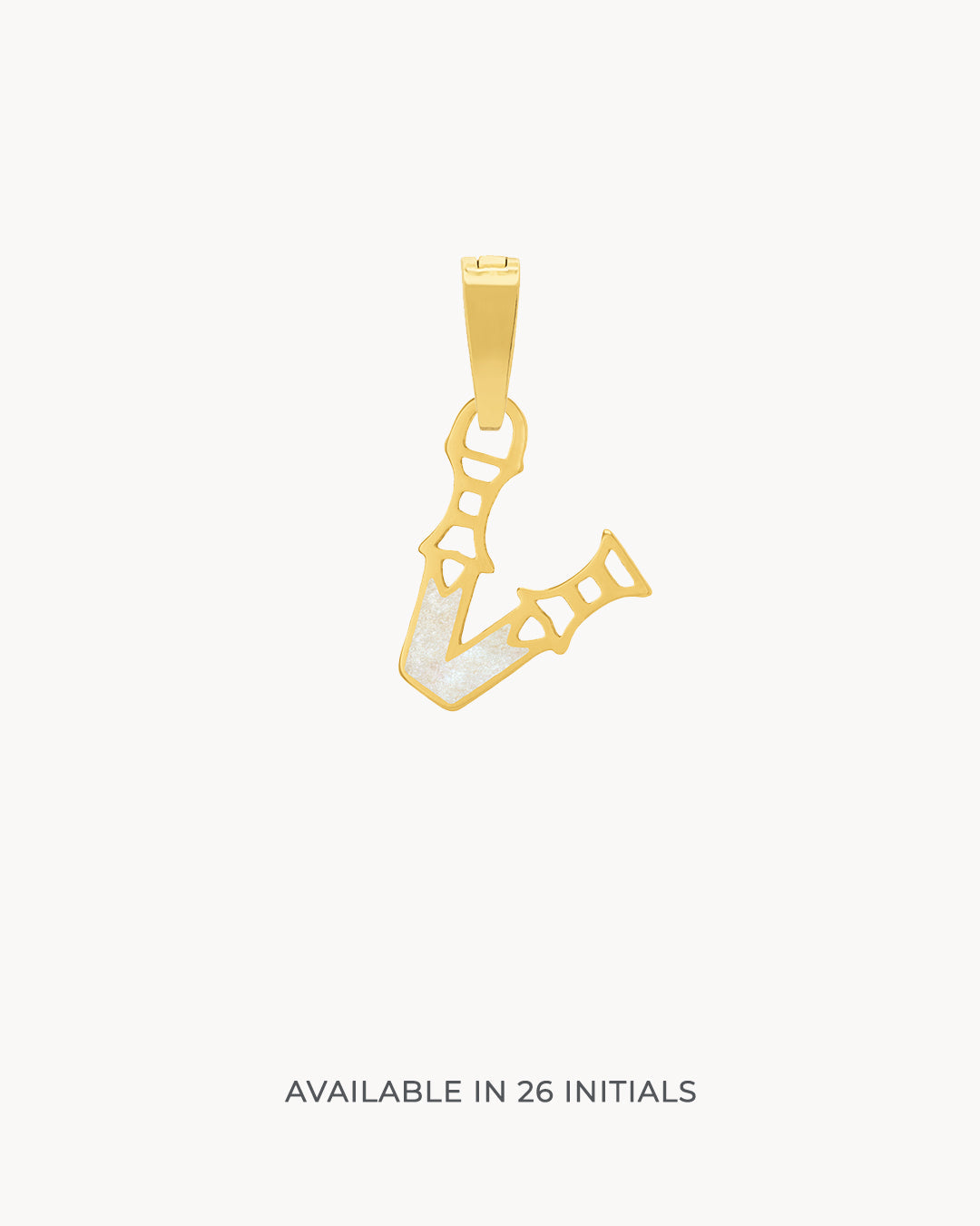 V Pendentif Initiales