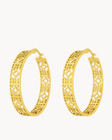 Boucles Creoles Dentelle Audacieux