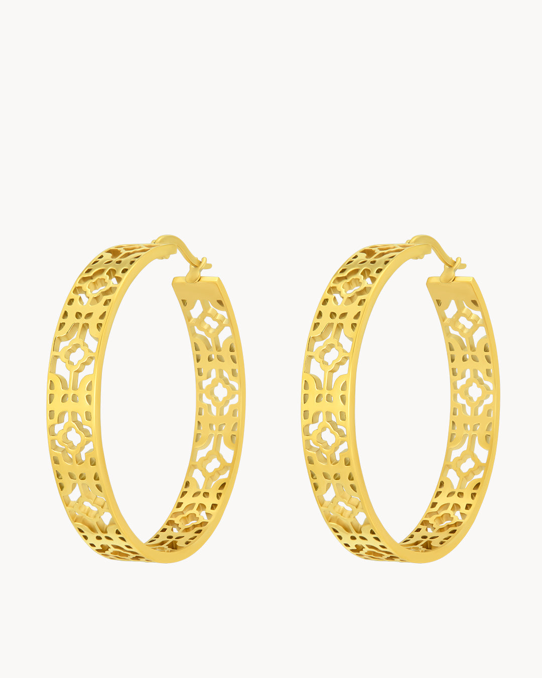 Boucles Creoles Dentelle Audacieux