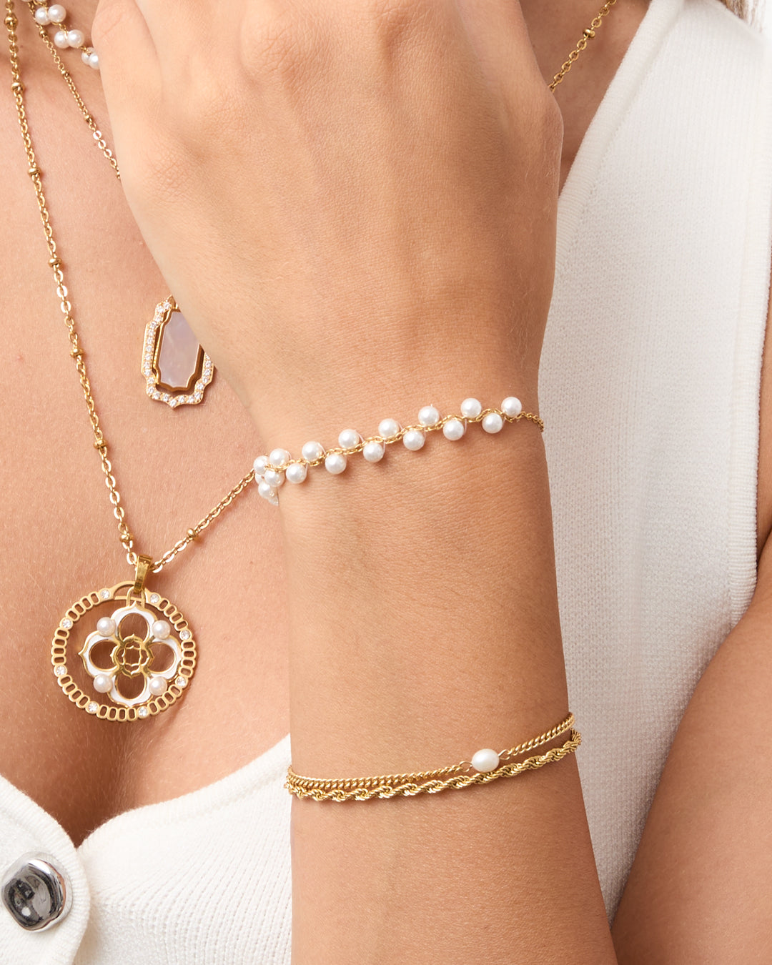 Bracelet Corde Perle Intemporelle