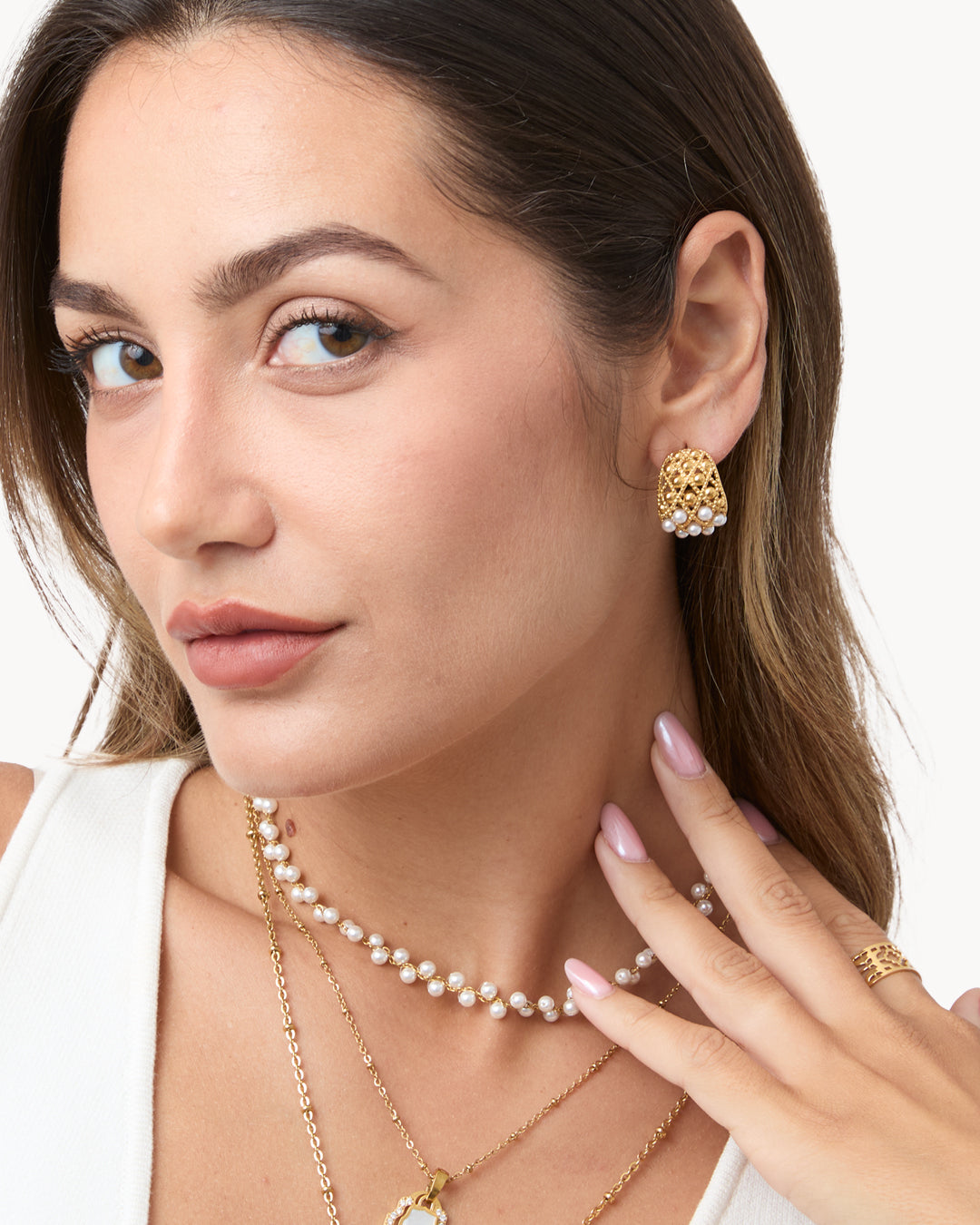 Collier Ras-de-cou ajustable Perle Intemporelle