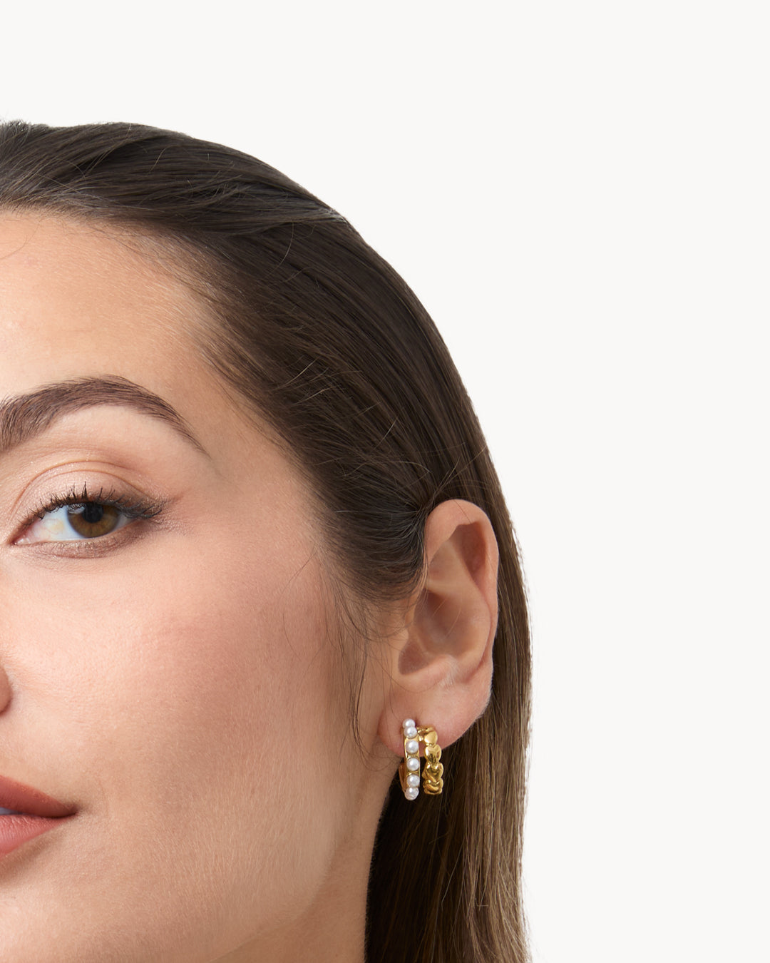 Boucles Creoles Corissant Perle Intemporelle