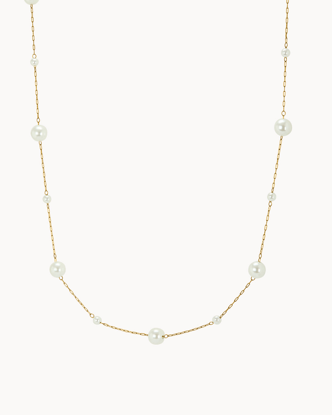Collier Ras-de-cou  perles espacees