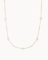 Collier Ras-de-cou  perles espacees