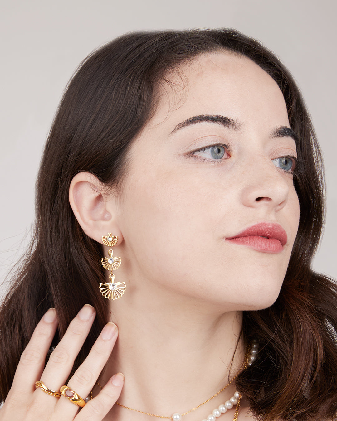 Boucles d'oreille  Pendantes Brise
