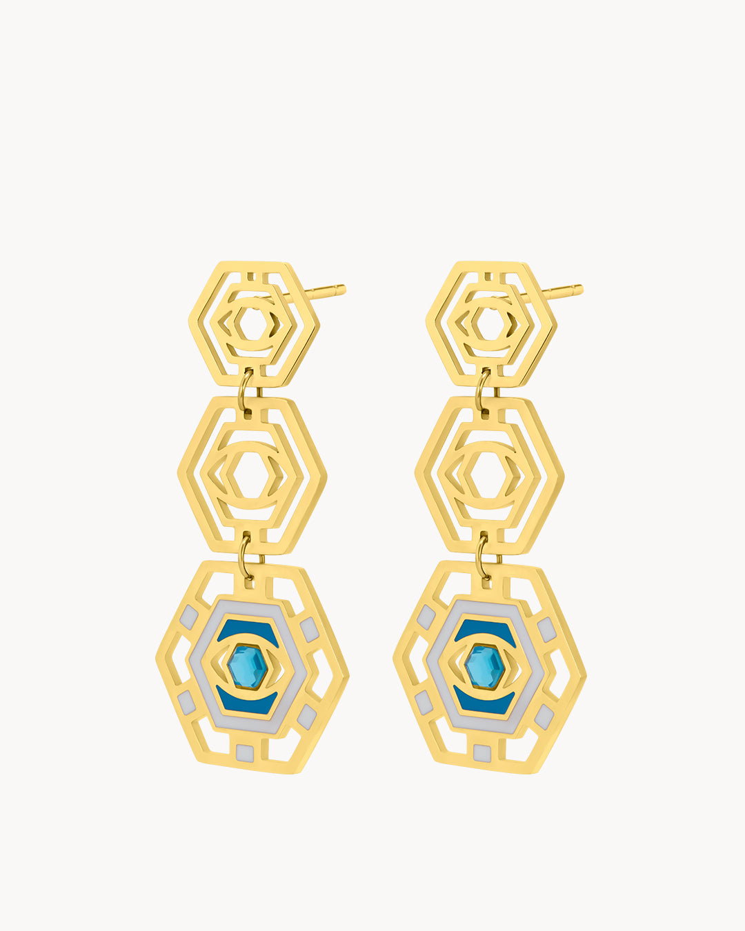 Boucles d'oreille  Pendantes  Audacieux Oeil Protecteur