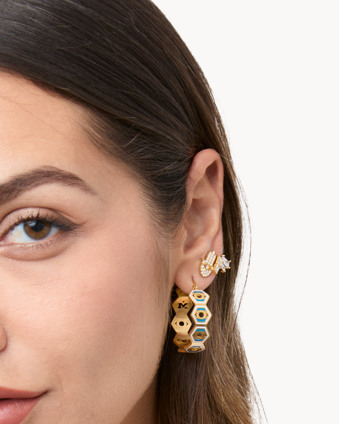 Boucles Creoles Audacieux Oeil Protecteur