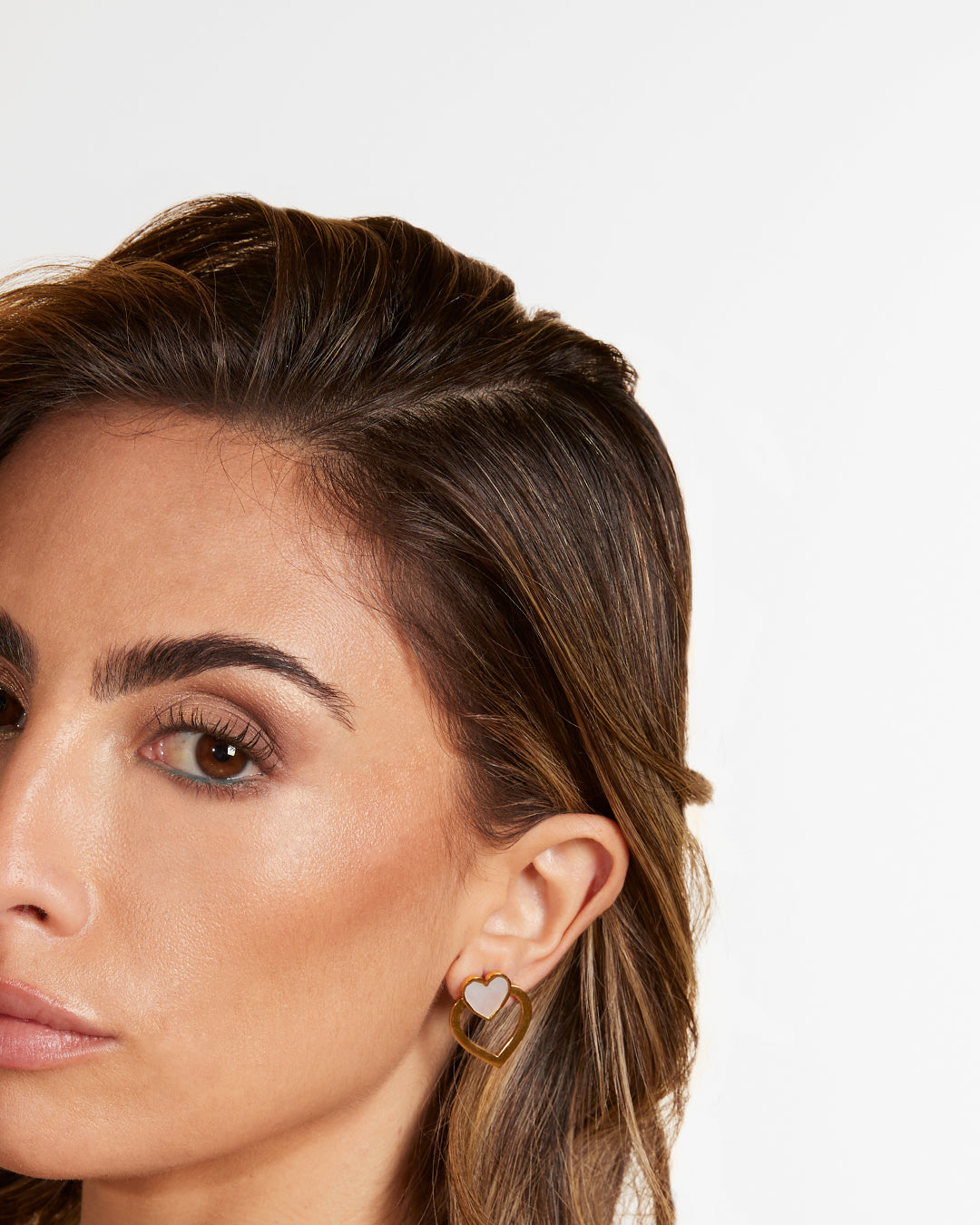 Boucles Clous Heurtoir Coeur Protecteur