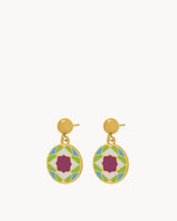Boucles d'oreille  Pendantes Mosaic Heritage Violet