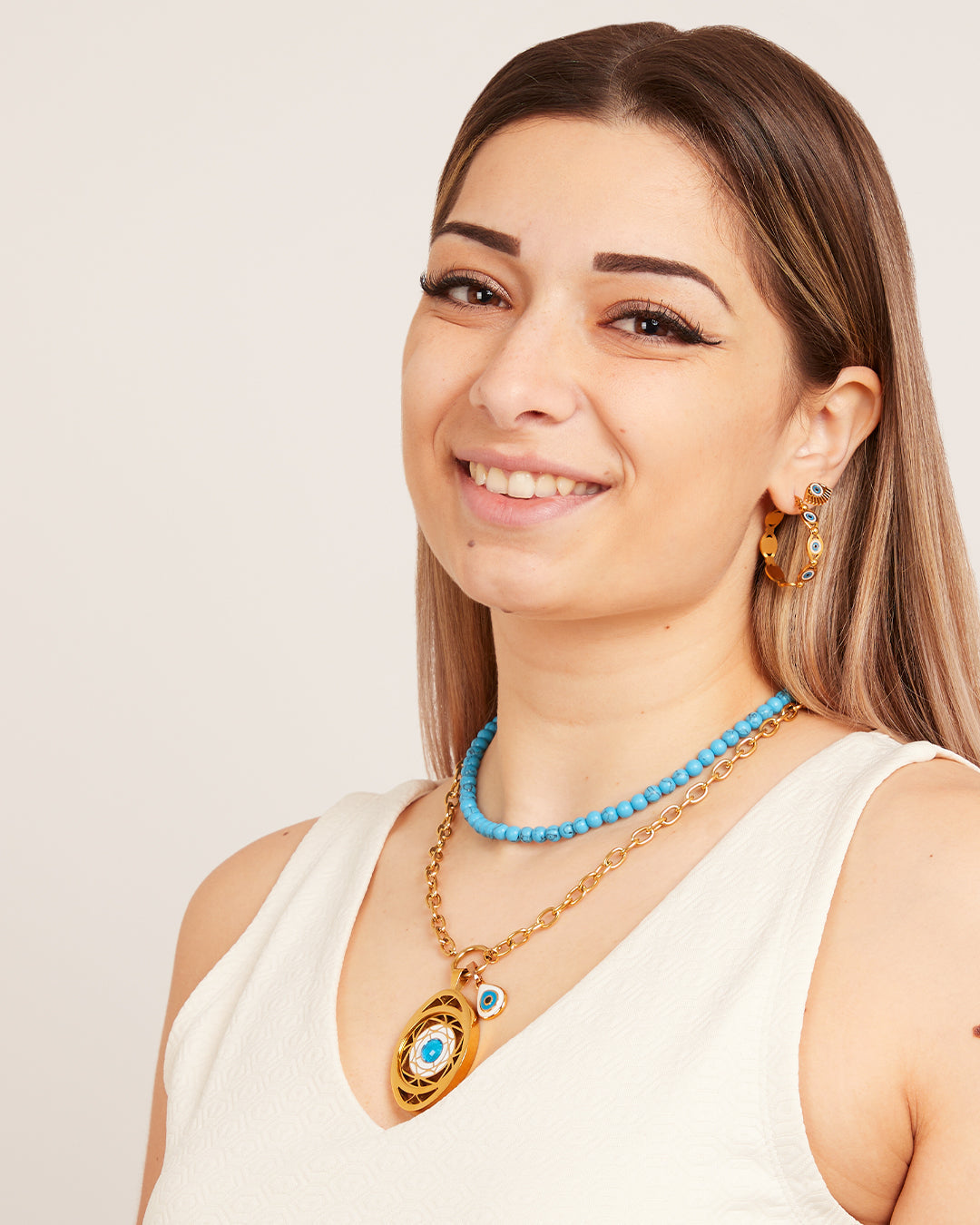 Pendentif Oeil Bleu