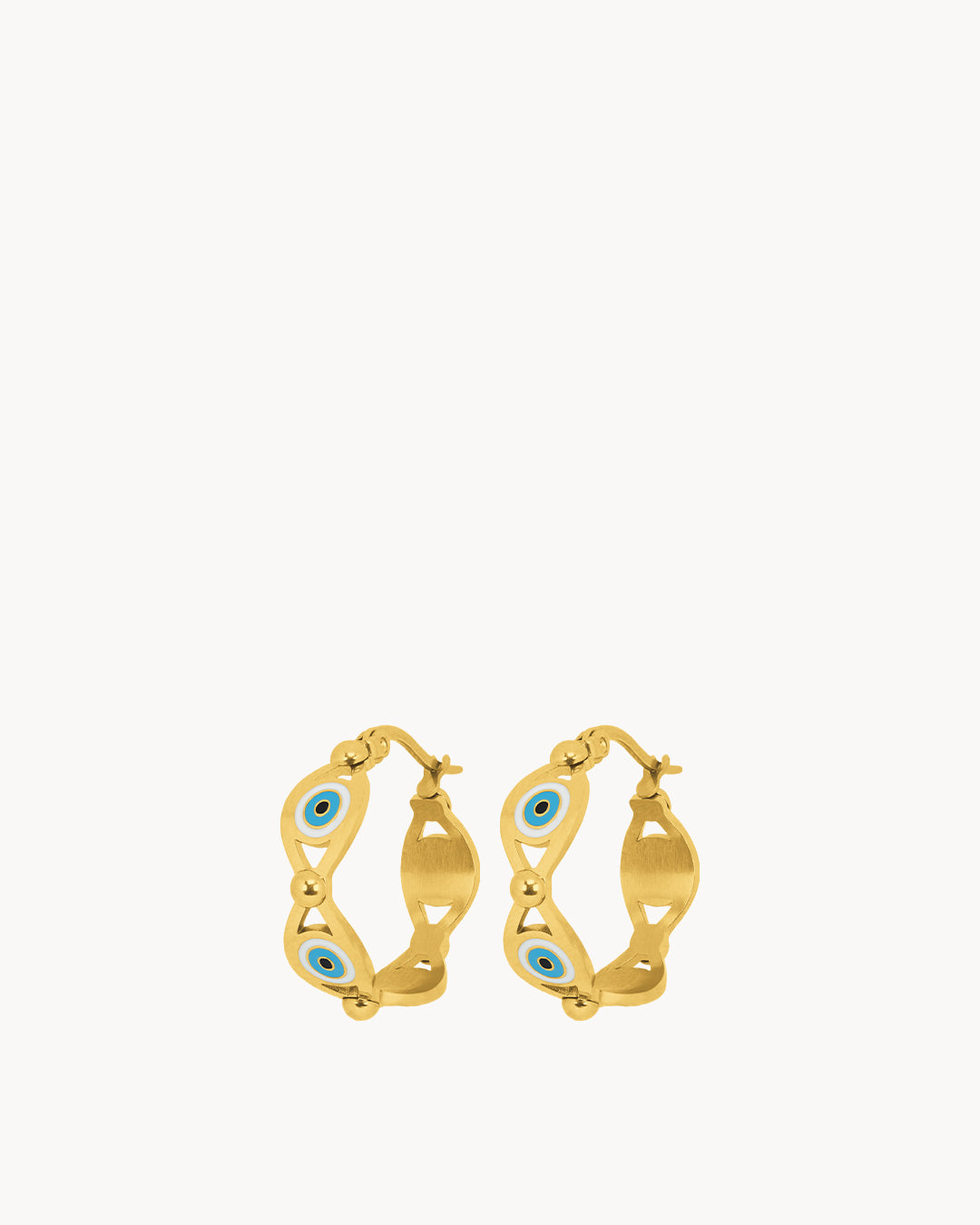 Boucles Creoles Oeil Bleu