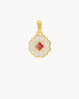 Mini Pendenif Fleur Blanche Amour Chanceux