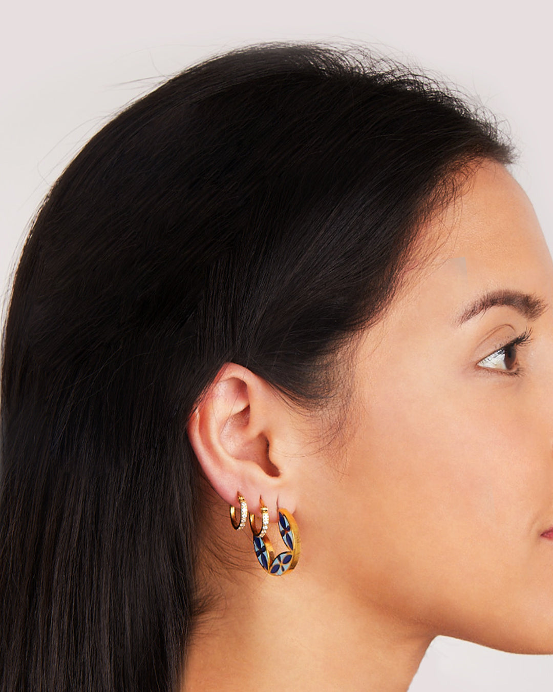 Boucles Creoles Reversibles Mosaic Baie