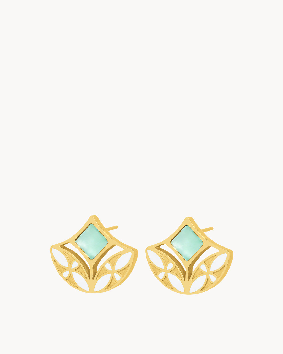 Boucles Clous Mosaic Baie Positivite