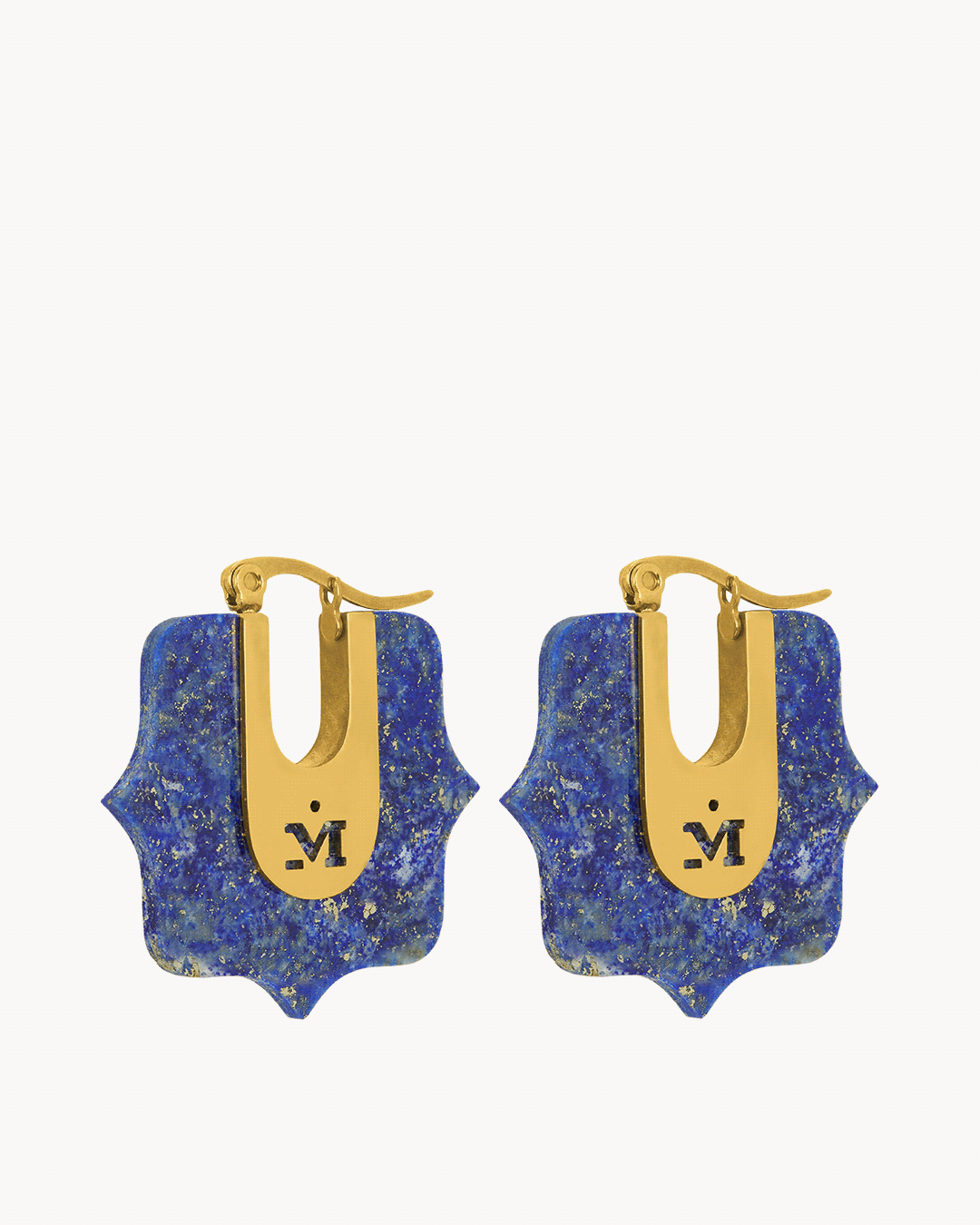 Boucles Creoles Courage Lapis-lazuli