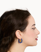 Boucles Creoles Courage Lapis-lazuli