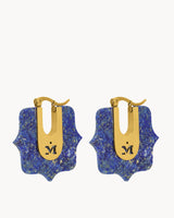 Boucles Creoles Courage Lapis-lazuli
