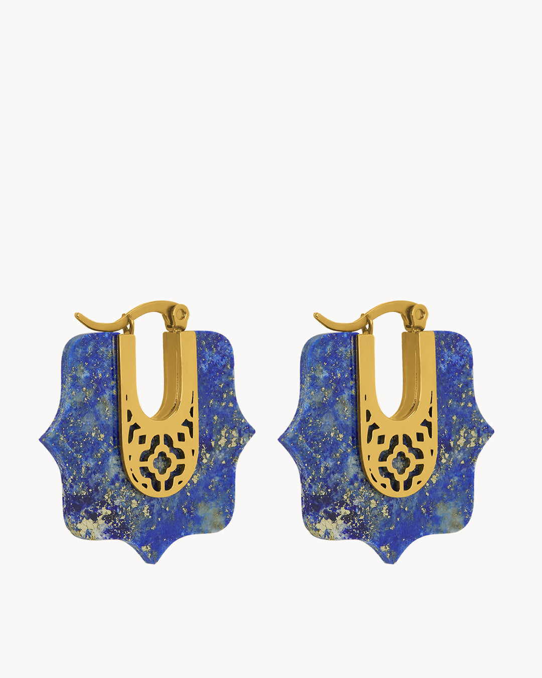 Boucles Creoles Courage Lapis-lazuli