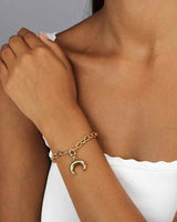 Pendentif Double Croissant