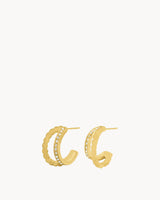 Boucles Creoles Etoile Double Croissant
