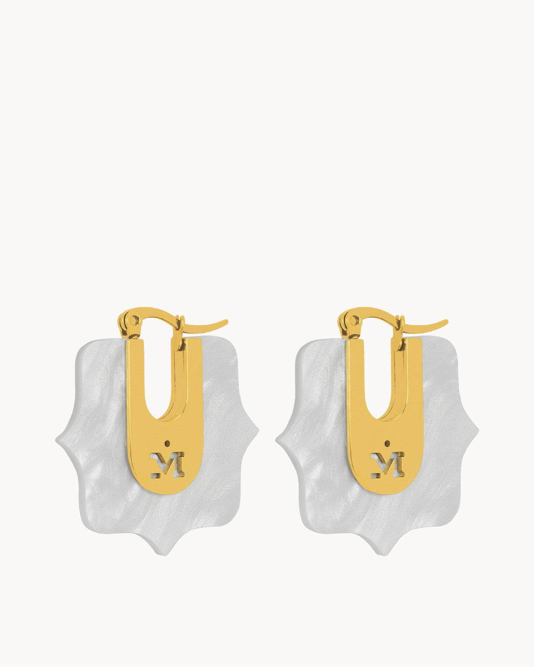 Boucles Creoles Protection Nacre