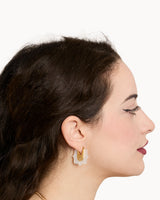 Boucles Creoles Protection Nacre