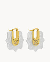Boucles Creoles Protection Nacre