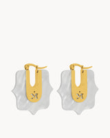 Boucles Creoles Protection Nacre