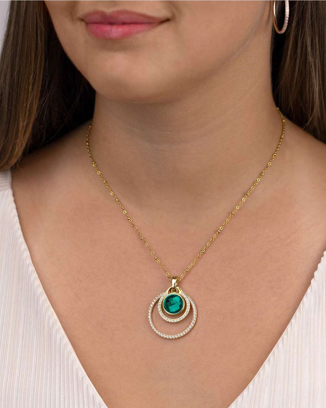 Mini Pendentif Etoile Halo Cercle