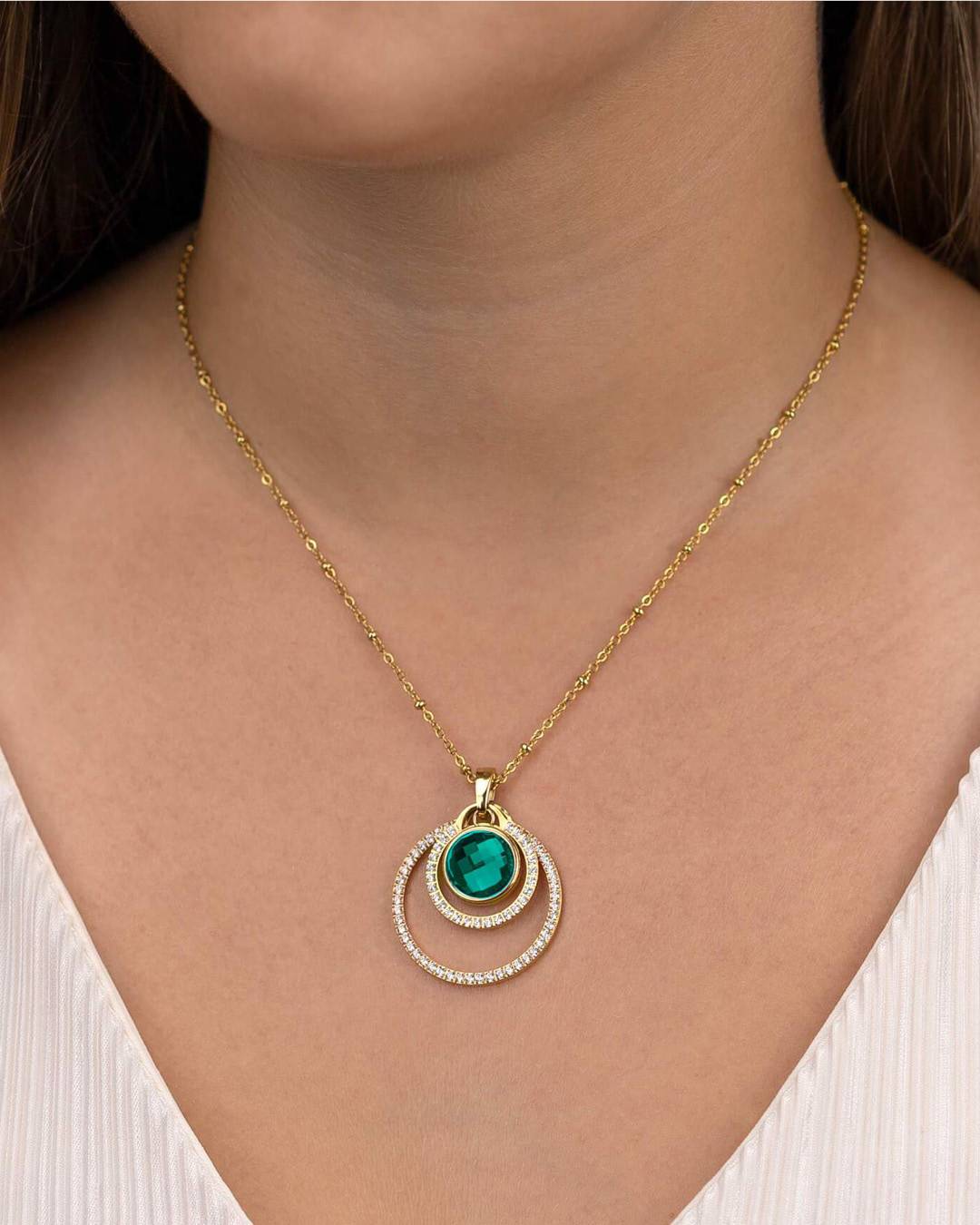 Pendentif Etoile Halo Cercle