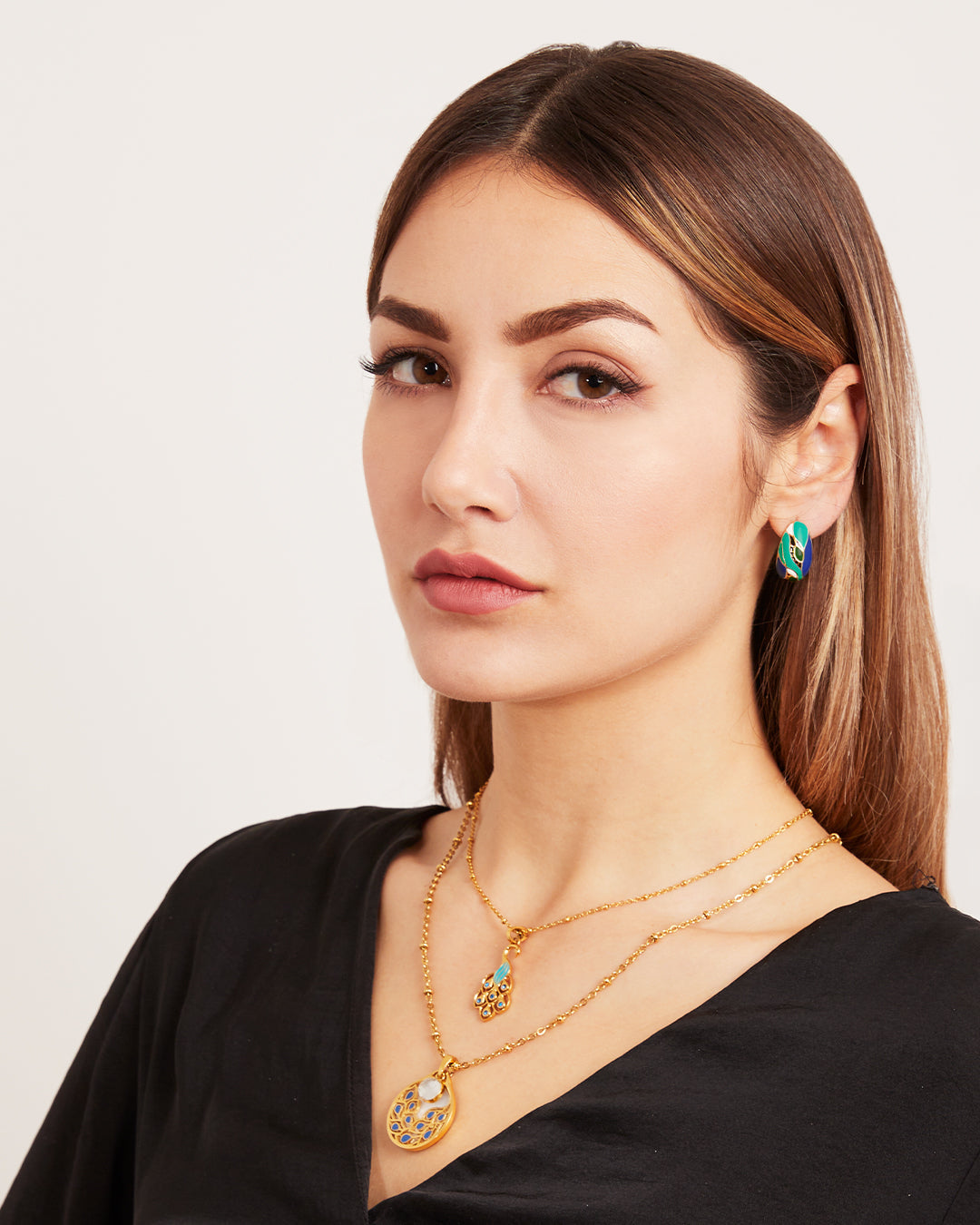 Pendentif Paon Fier