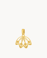 Pendentif éventail de plumes de paon