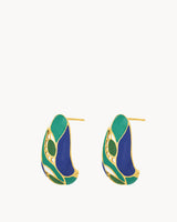 Boucles Cocon plumes de paon