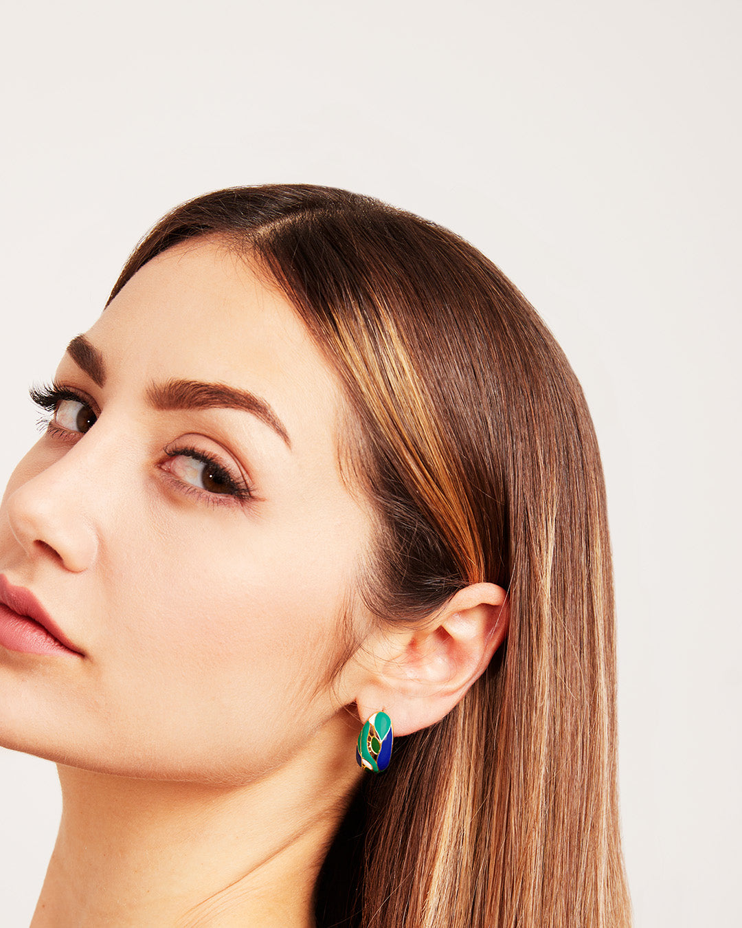 Boucles Cocon plumes de paon