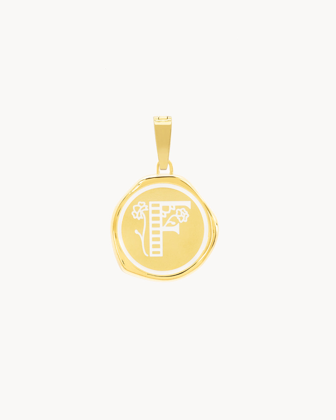 F Pendentif Sceau Initiales