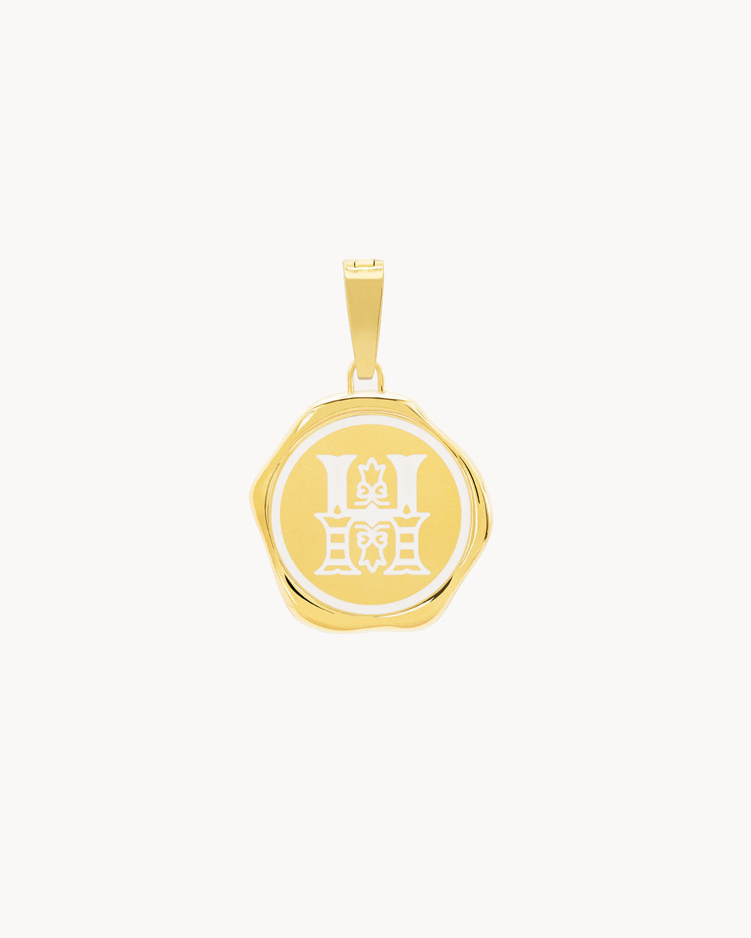 H Pendentif Sceau Initiales