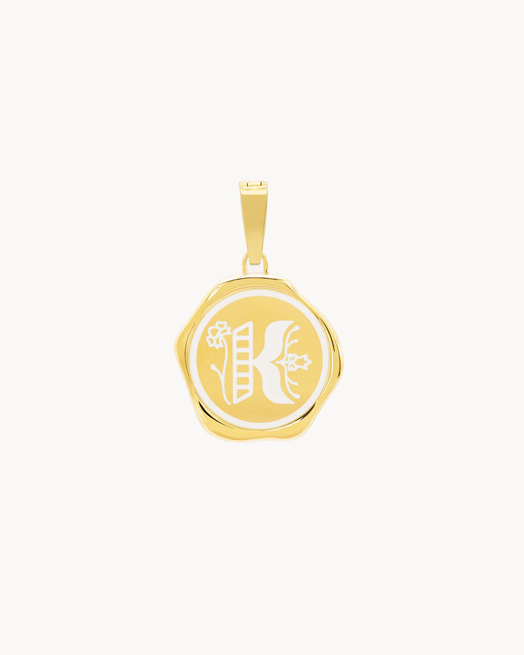 K Pendentif Sceau Initiales