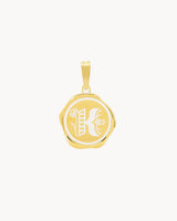 K Pendentif Sceau Initiales