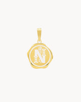 N Pendentif Sceau Initiales
