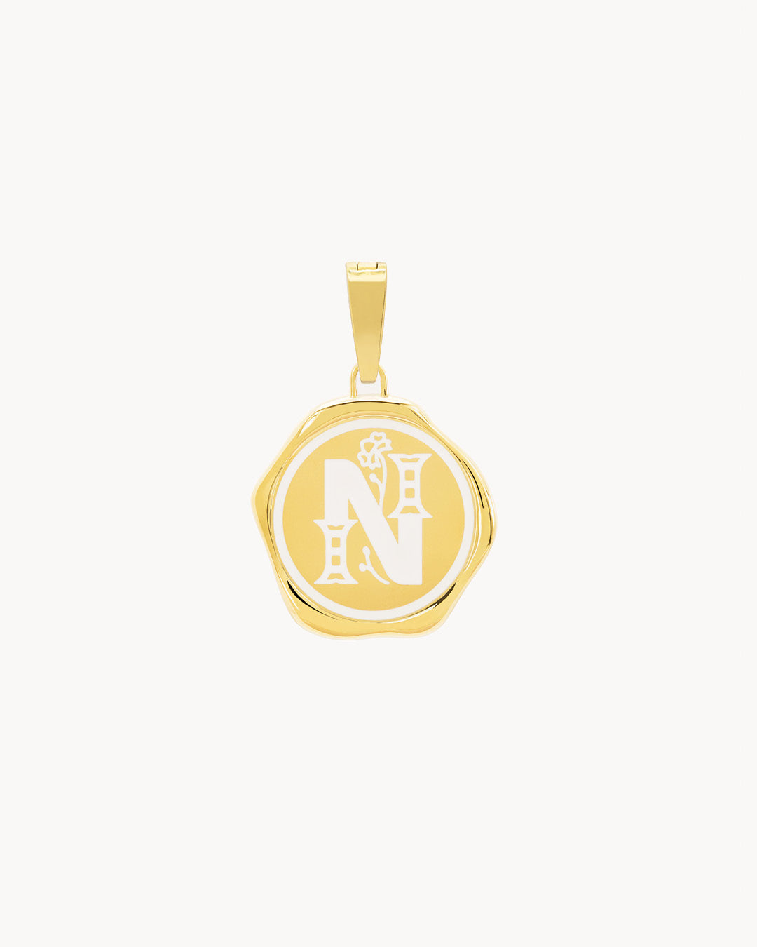 N Pendentif Sceau Initiales