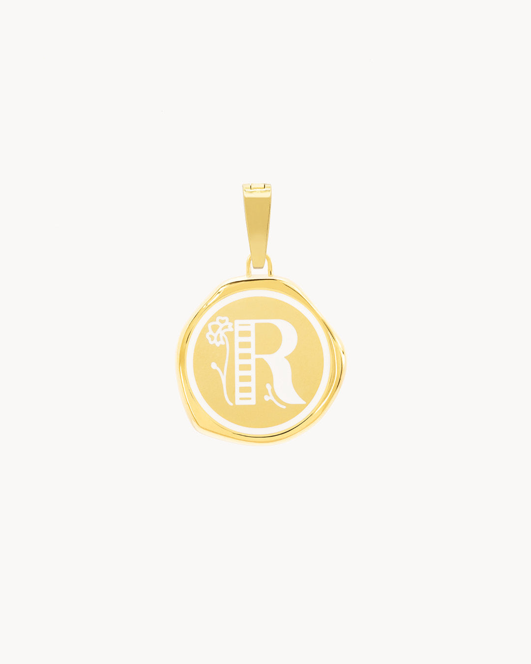 R Pendentif Sceau Initiales