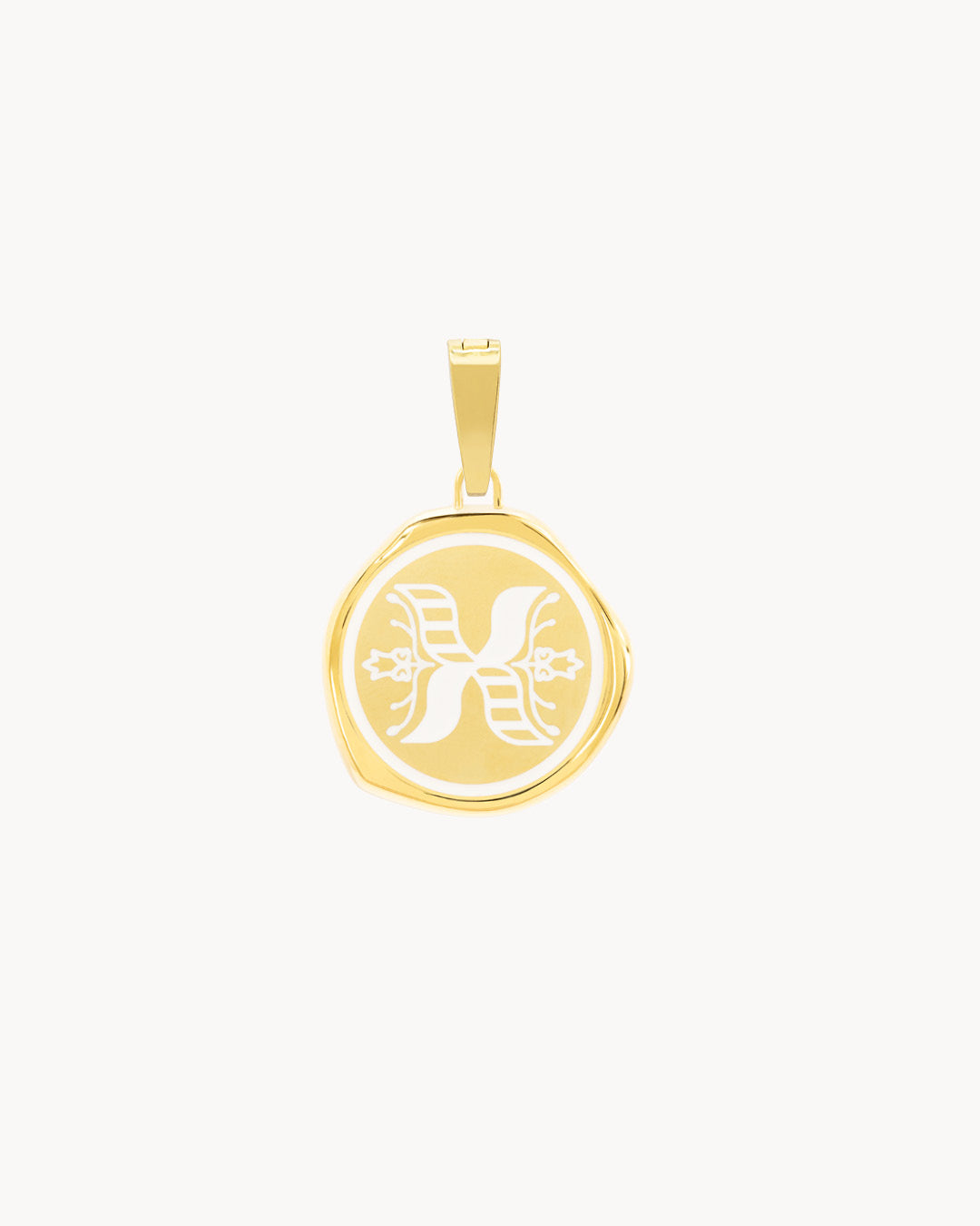X Pendentif Sceau Initiales