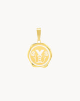 Y Pendentif Sceau Initiales
